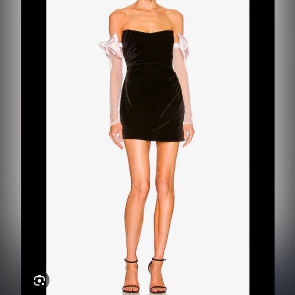 The Bar Dresses The Bar Dress Size 6 Black Detachable Pink Arm